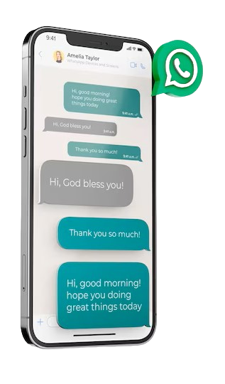 Phone showing whatsapp screen